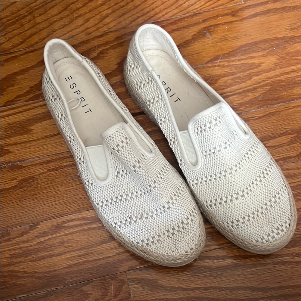 Esprit Women's Cream Espadrille Slip-Ons